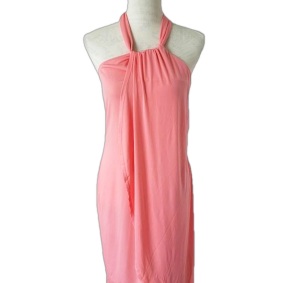 ๐๐๐ Venus peach halter dress size Small - Picture 5 of 8